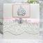 White Lace Ribbon Customized Top Quality Arabic Wedding Invitation Cards