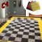 2X2M Cheap Removeable Temporary Plastic Flat Textured Outdoor Play Mat Workshop Plastic Garage Floor For Raised Floor