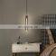 Nordic All-copper LED Hanging Lamp Modern Creative Lamps For Living Room Restaurant Bar Bedside Lamp Crystal Pendant Light