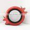 Grooved pipe fittings steel orange industrial clamp connector ductile iron fire groove clamp factory stock