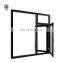 3 panel black aluminum casement thermal break window whit aluminum swing windows