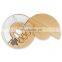 Bamboo Meat and Cheese Board Serving Platter Cheese Board and Knife Set Charcuterie Board Set with Accessories with 3 Bowls