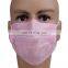Fast delivery disposable surgical 3ply holder face mask with design pink mouth mask with earloop