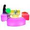 glow illuminated event night club led light bar stool furniture high cocktail table chair set