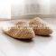 Hot Sale Summer slippers wedding party gift straw slippers water hyacinth sandals Vietnam Manufacturer