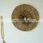 High Quality Boho round tropical seagrass wall decor Straw Rustic Art Decor Cheap Wholesale