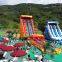 inflatable water game with water slide sea park commercial park