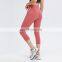 New Wholesale Crotchless Yoga Pants High Waist Capri Leggings With Inside Pocket Women Fitness Gym Wear