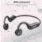 Reproductor MP3 de auricular abierto de conducción ósea con tarjeta SD de 8GB, auricular inalámbrico deportivo y a prueba de agua con Bluetooth 5.0