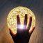 Rattan Ball Moon Lamp LED Globe Ball Light USB Powered Dimmable LED Projector Night Lights for Kids Bedroom Decor