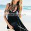 2016 Summer Light Weight Hooded Women Cheap Bulk Wholesale Plain Black Sleeveless Hoodie