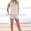 2015 Women Bulk Wholesale Blank Plain Sleeveless Cropped Top Hoodie