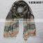 Viscose Long Scarf Woman w Tassels Geometric Design Posited Scarf Hanger