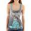 Custom Ladies Sublimation Tank top/Digital printing singlet/3d printing top