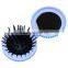 Girls Travel Folding Hair Brush with Mirror Pocket Size Comb