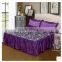 Simmons bedspread bed cover,print satin cloth bed skirt can match a 3pcs suit