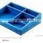 BLUE Leather Office Storage Box,High Quality Home &amp; Office Desk Storage Box