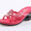 2016 summer styles low wood heels pvc shoes crystal plastic jelly sandals cheap EVA sandals roman shoes melissa items