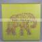 all hand-made wooden string wall art with the elephant shaped design for back to school season