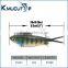 Kmucutie CS002 Soft VIBE Lure Made of TPR Fishing Bait/manufacture made lures