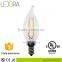edison filament chandelier C32 raw material dimmable bulbs Clear