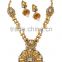 Indian Beautiful Pendant Look Designer Necklace Set With Earrings For Women