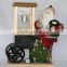XM-CH1554 20 inch indoor lighted santa claus with popcorn car for christmas decoration