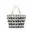 Black and White Printing Cloth Shopping Bag