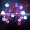 battery control tree arborescence cotton color changing led ball light