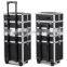 Aluminum Rolling Makeup Case Cosmetic Train Box