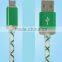 Colored Micro USB cable with Led light manufacturer