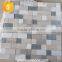 glass mosaic mixed with marble stone mosaic