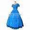 Alice in Wonderland 2 Alice Kingsleigh Cosplay Costume Blue Dress Graduation Porm Party Dress Halloween Costumes for Women