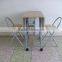 Dining Room Set Couple Table Set Batterfly Breakfast Metal Dining Table and Chairs Set With MDF Panel Type