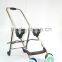 Hot Sell OEM Foldable Baby Stroller Frame with wheels in precise metal tube bending and Plastic injection parts Powder coating