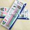 Standard size round shape soft wood pearl HB pencil in blister card