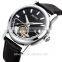 Newest Fashion Genuine Leather Skone Automatic Watch