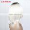 2016 new fashion heat resistant hair ombre lace front wig bob style