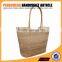 Nature jute shopping bag of women tote bags