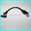 0.5M black Panel Mount dp cable Male to Female