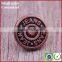 All types of clothing antique bronze embossed metal buttons