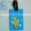 3d coloring pvc luggage tag custom luggage tag