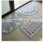 Good color bathroom doormats 3 in 1 with non-slip backing