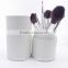 Top-selling 8pcs White Travelling Makeup Brush Set With Makeup Cup Holder