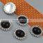 Black Solid Jet Pearl Rhinestone button flatback style