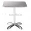 Stainless steel top aluminum table for outodor