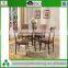 cheap dining sets 1 pc table + 4 pcs chair metal frame
