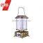 Antique Solar Rechargeable Metal 18650 Li ion Battery LED Camping Lantern