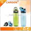 Easy drinking 600ml sport water bottle with straw