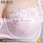 Lady Women Girl Push-Up Underwire Lace Removable Padding Embroidery Bra